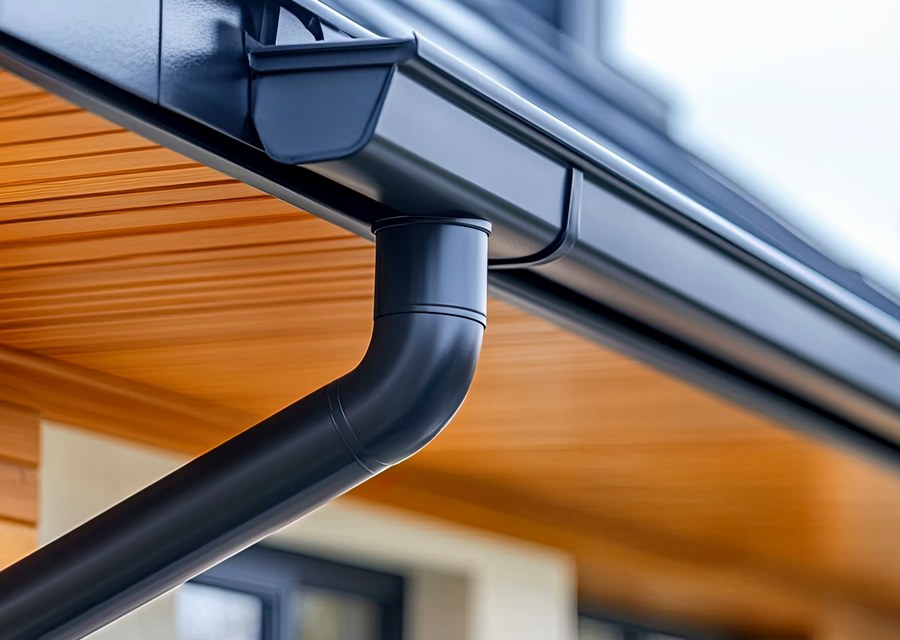Gutter system detail — Chichester, NH
