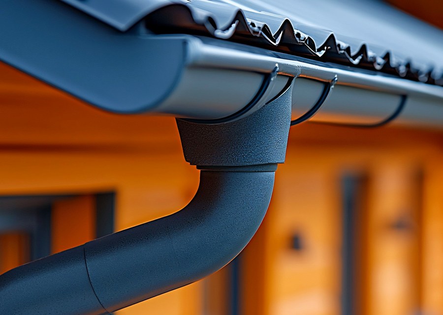 Gutter system detail — Black Brook, NY