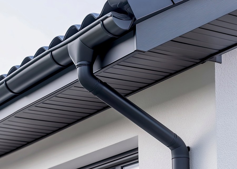 Gutter system detail — Central Square, NY