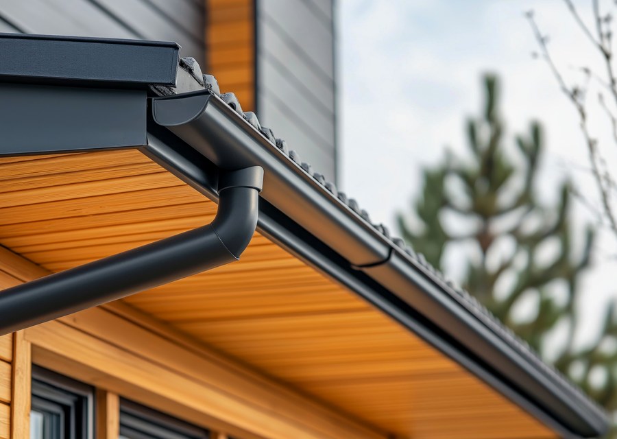 Gutter system detail — Machias, NY