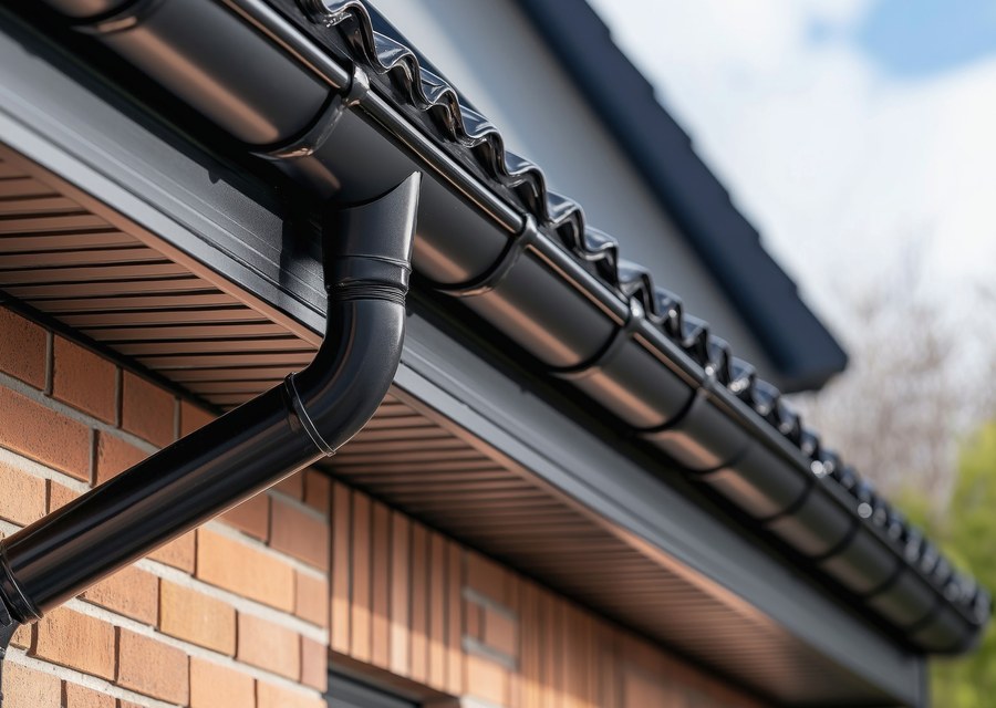 Gutter system detail — Brownington, VT