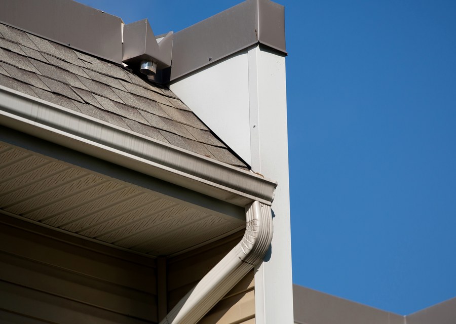Gutter system detail — Gowanda, NY