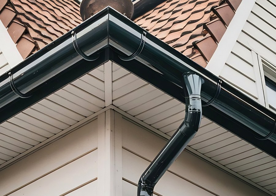 Gutter system detail — Edgartown, MA