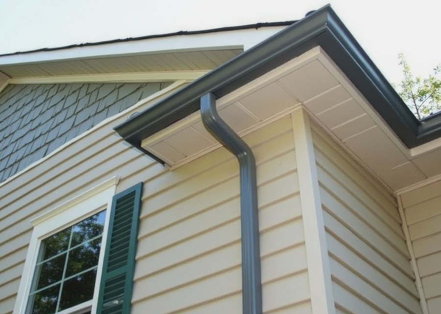 Gutter system detail — Haverhill, NH