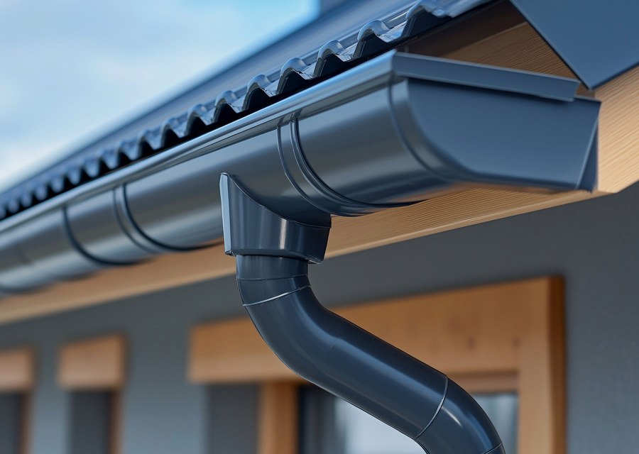Gutter system detail — Livonia, NY
