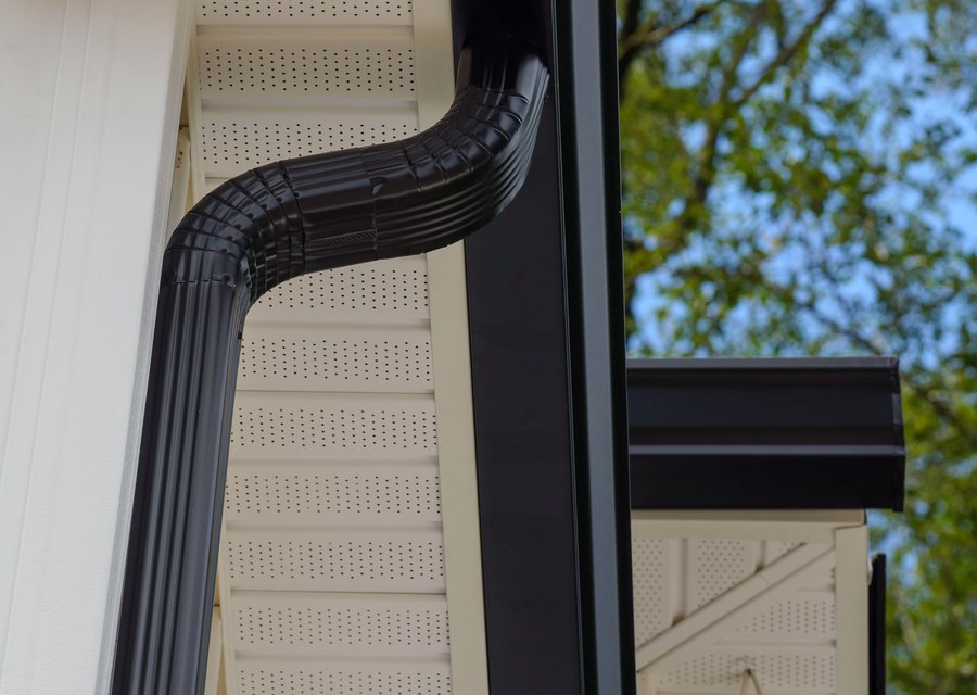Gutter system detail — Lockport, NY