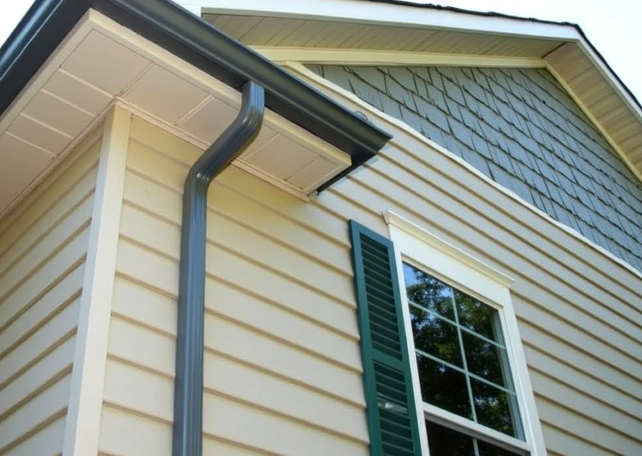 Gutter system detail — Pittsfield, NH