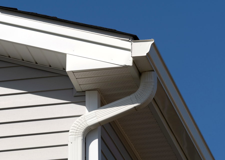 Gutter system detail — Honeoye Falls, NY