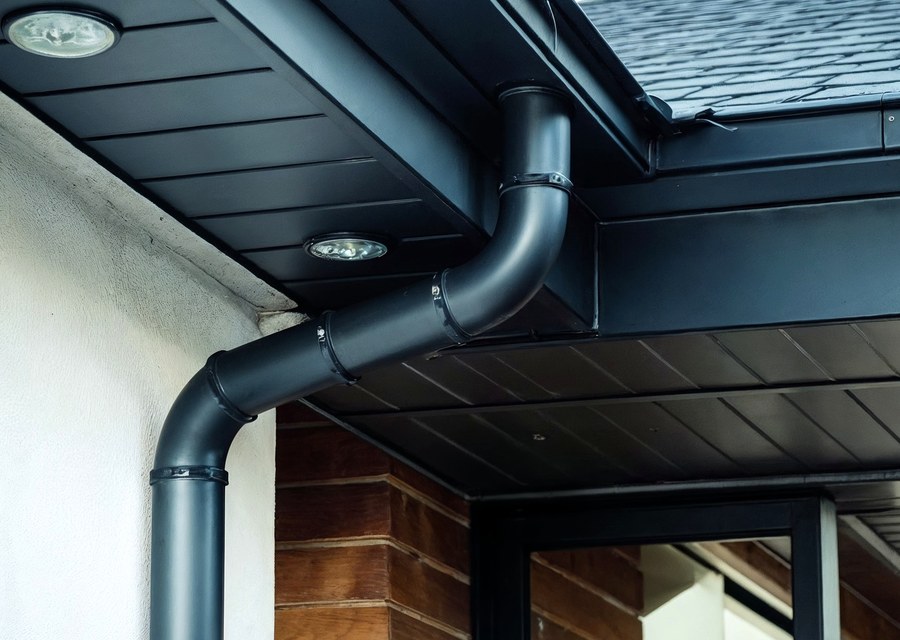 Seamless gutter and downspout work — Lee, NH