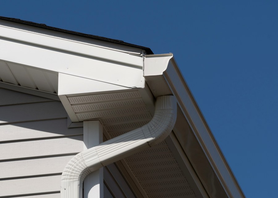 Gutter system detail — Clay, NY