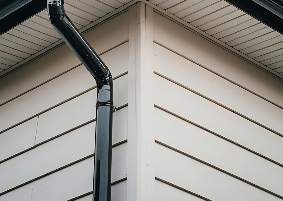 Gutter system detail — Bristol, NH