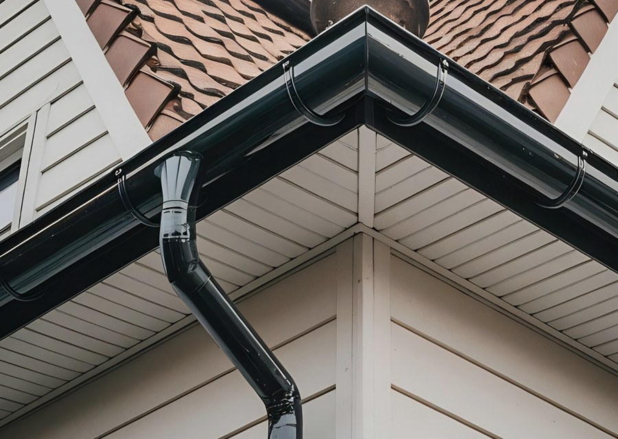 Gutter system detail — Hinsdale, NH