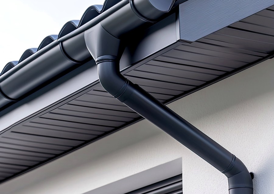 Gutter system detail — Holley, NY