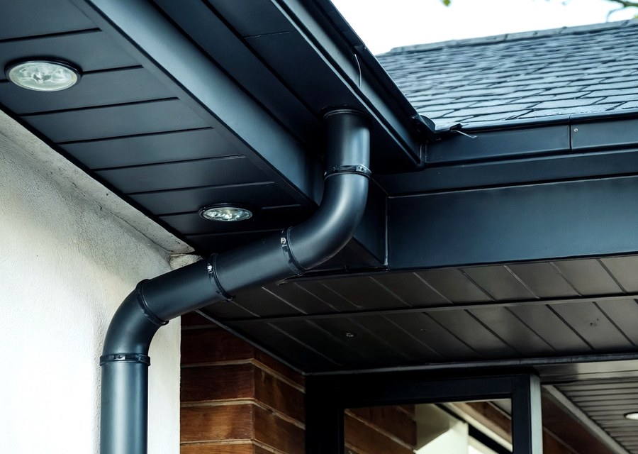 Gutter system detail — Barker, NY