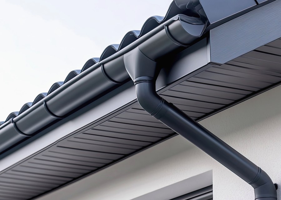 Gutter system detail — Newstead, NY