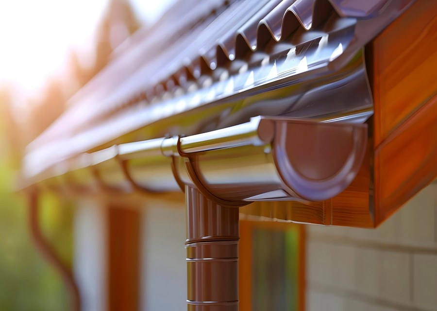 Gutter system detail — Edmeston, NY