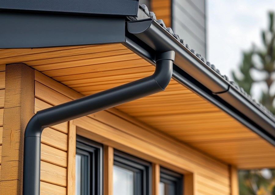 Seamless gutter and downspout work — Byron, NY