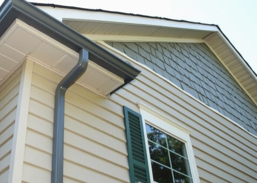Gutter system detail — Byron, NY