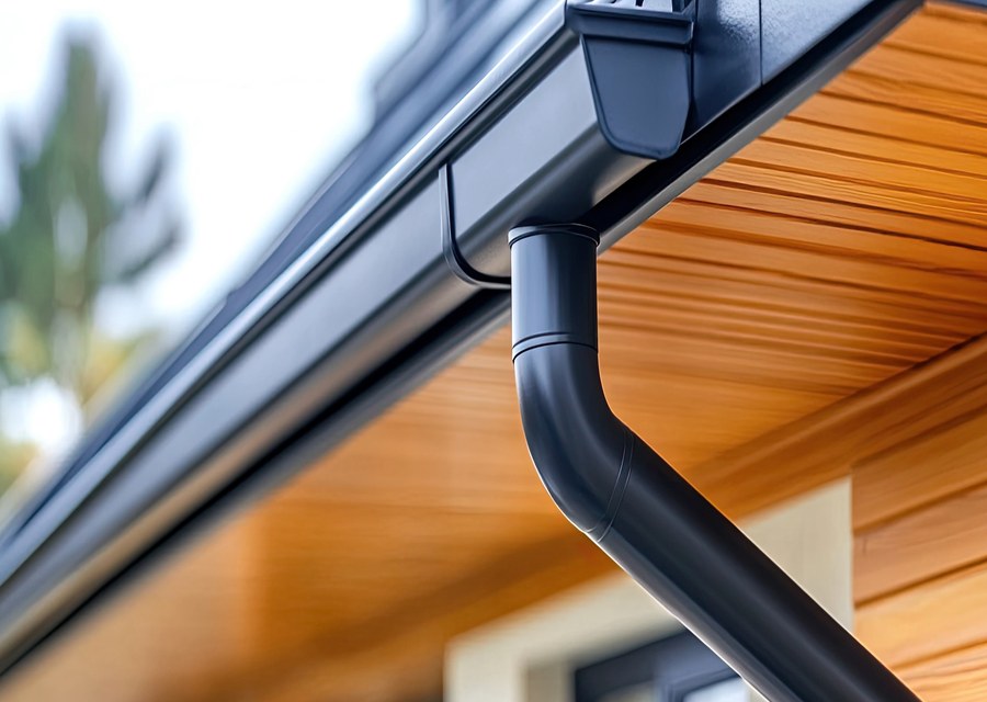 Gutter system detail — Ashland, NH