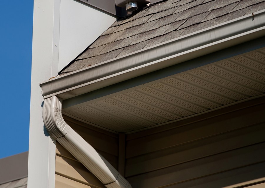 Gutter system detail — Gouverneur, NY