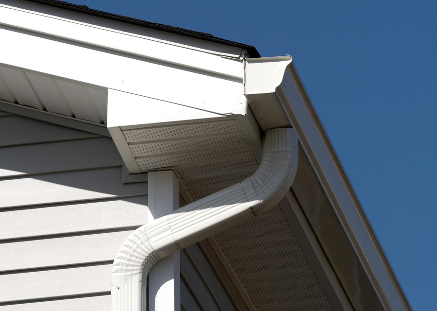 Gutter system detail — Newstead, NY