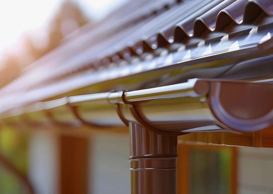 Gutter system detail — Barnstead, NH