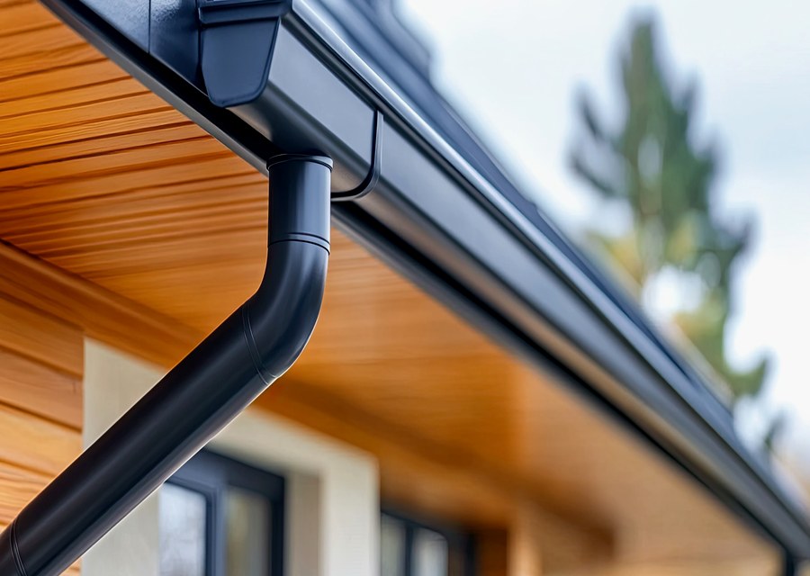 Seamless gutter and downspout work — Hampton, GA