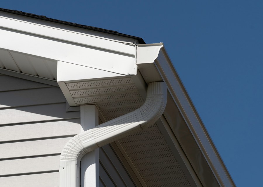 Gutter system detail — New London, NH
