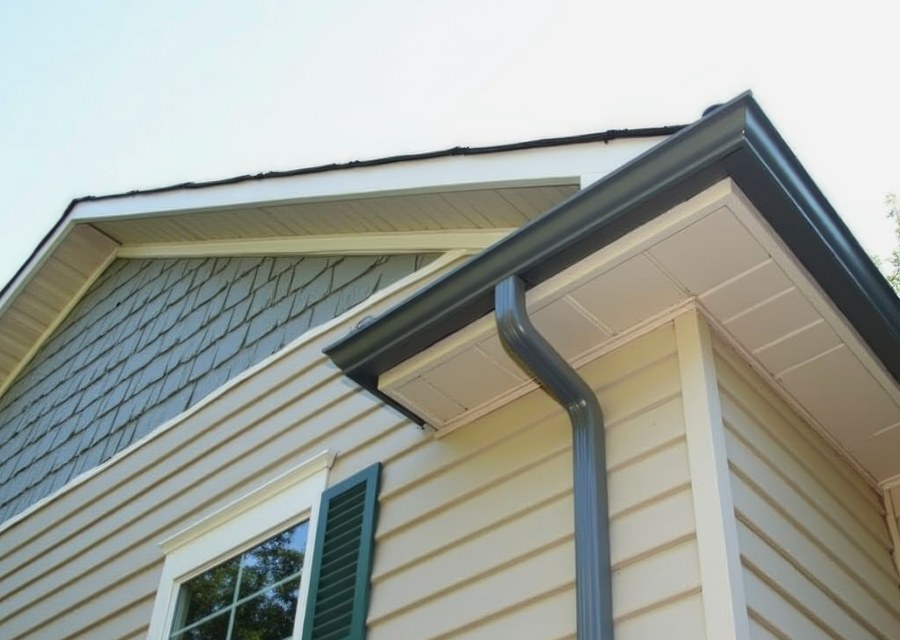 Gutter system detail — Yorkshire, NY
