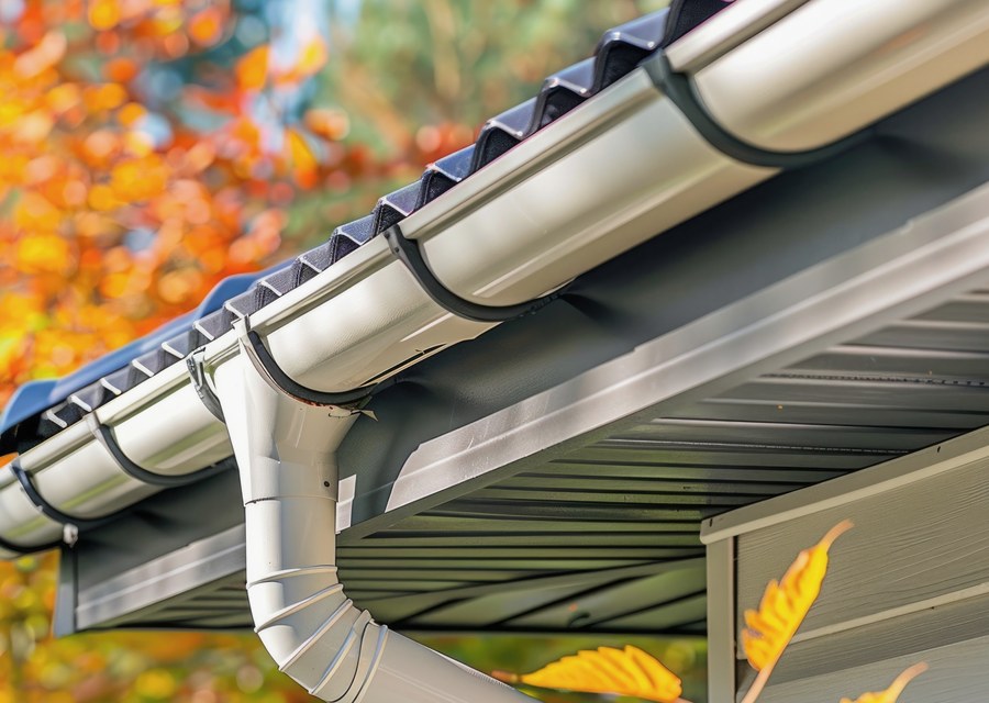 Gutter system detail — Sheldon, NY