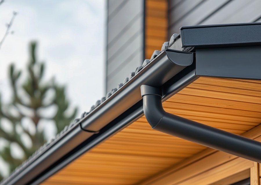 Gutter system detail — Lima, NY
