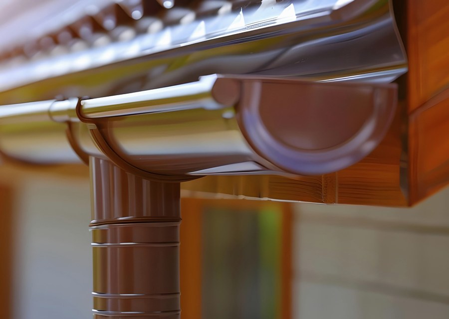 Gutter system detail — Colesville, NY