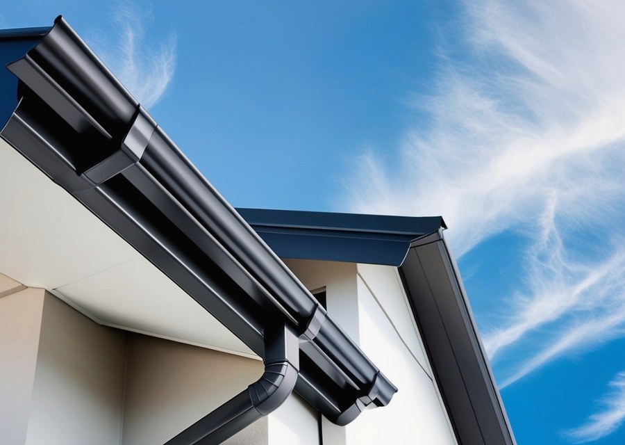 Gutter system detail — Sunapee, NH