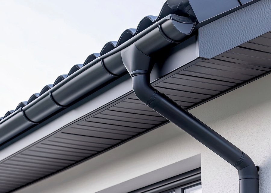 Gutter system detail — Richmond, NY
