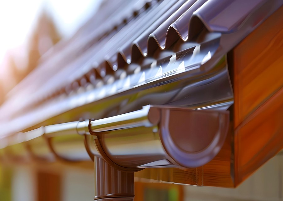 Gutter system detail — Wales, NY