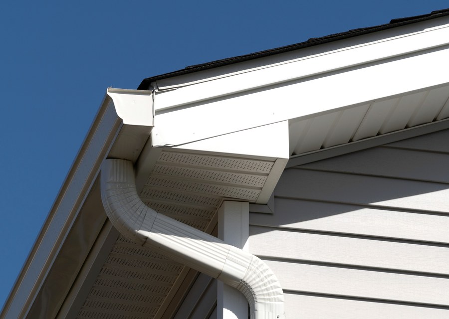 Gutter system detail — Belmont, NH