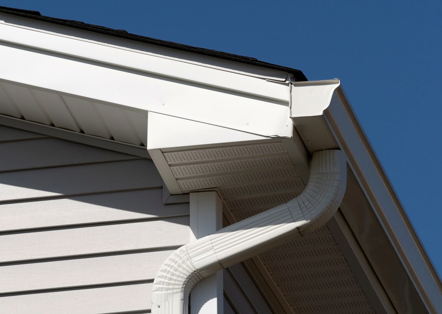 Gutter system detail — Middlebury, VT
