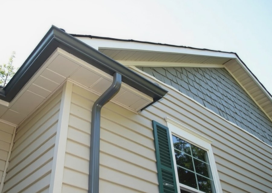 Gutter system detail — Livonia, NY