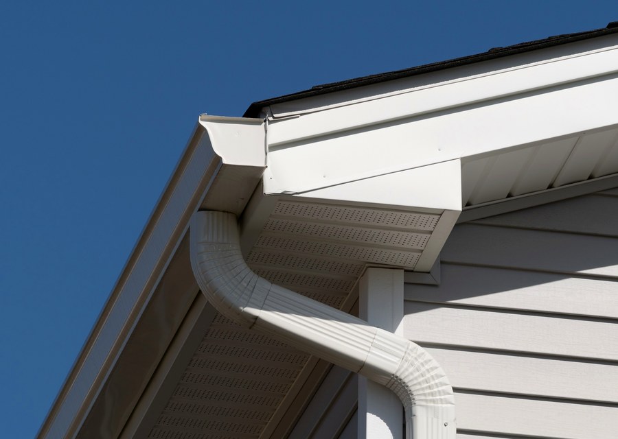 Gutter system detail — Littleton, NH