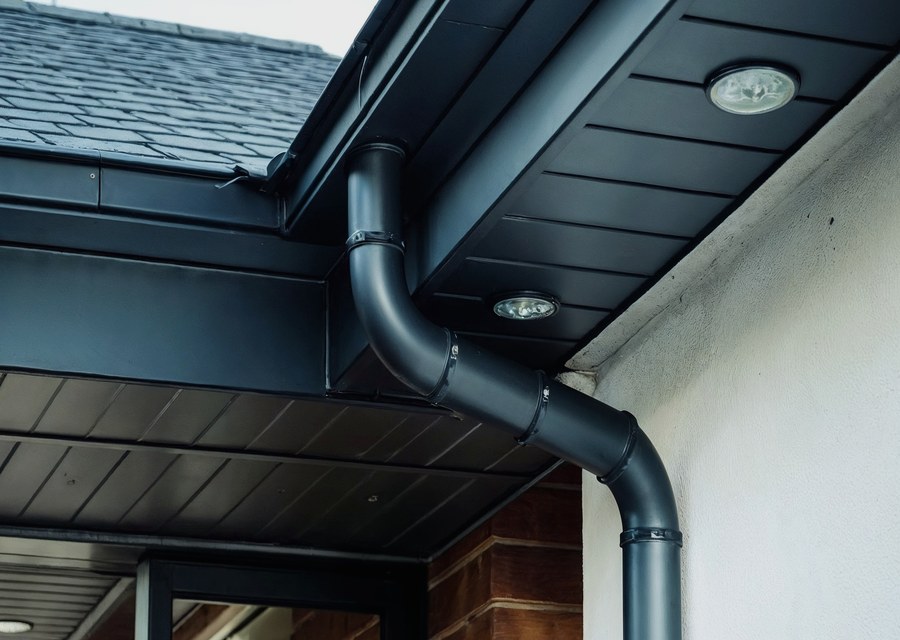 Gutter system detail — Arcade, NY