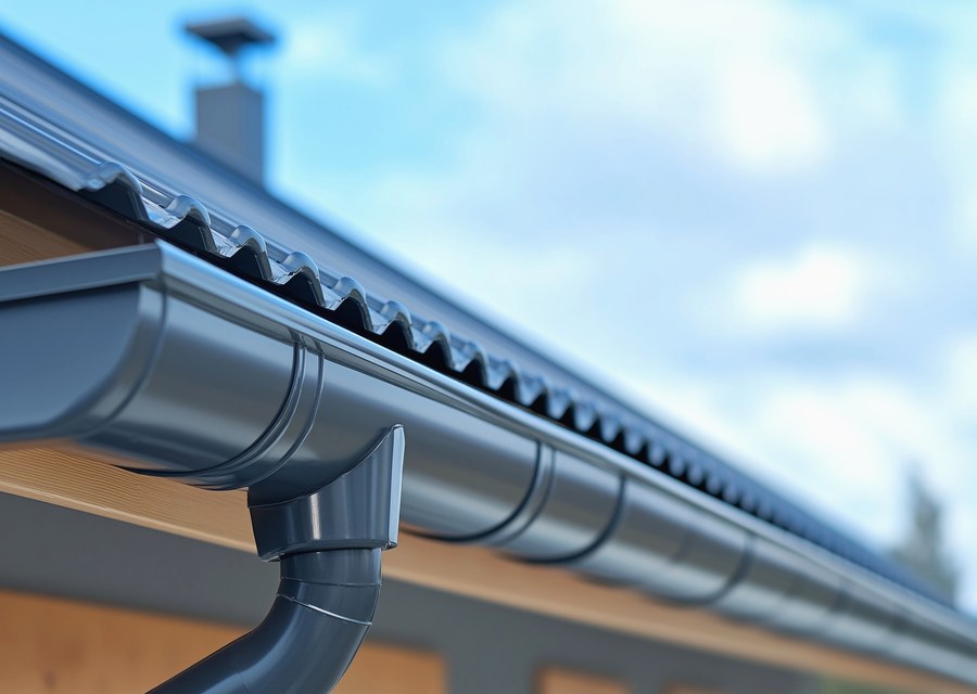 Gutter system detail — Le Roy, NY