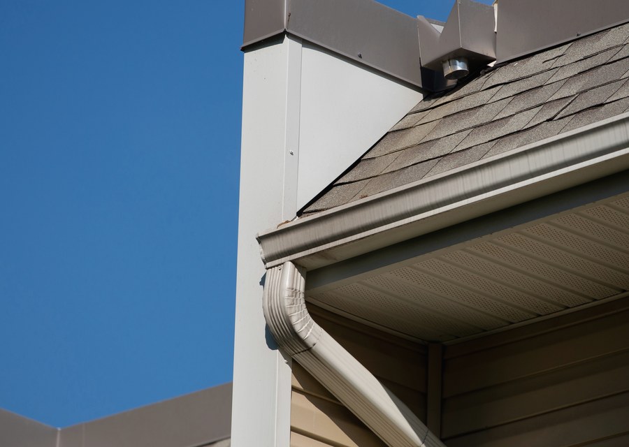 Gutter system detail — Enfield, NH