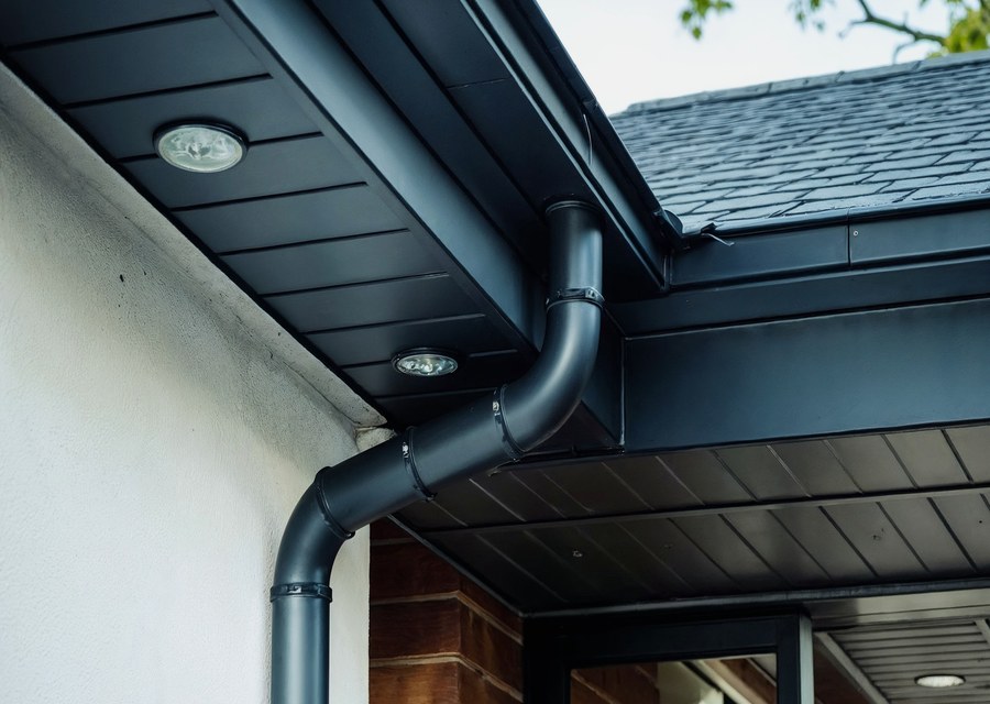 Gutter system detail — Conway, NH
